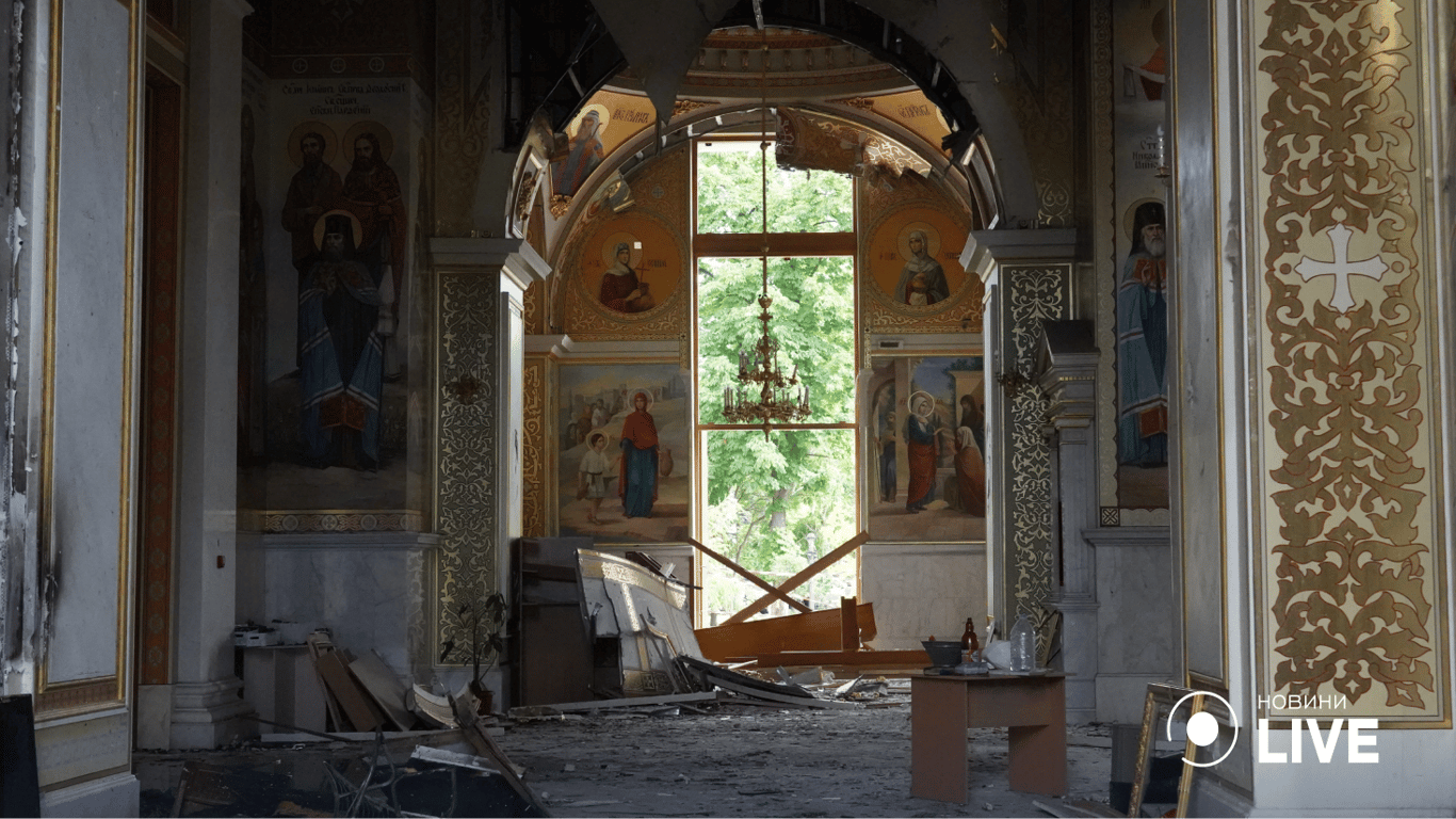 "Вівтар просто зник": стан храму в Одесі після обстрілу