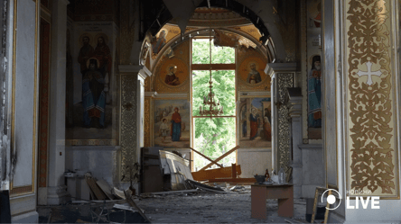 "Алтарь просто исчез": состояние храма в Одессе после обстрела - 285x160