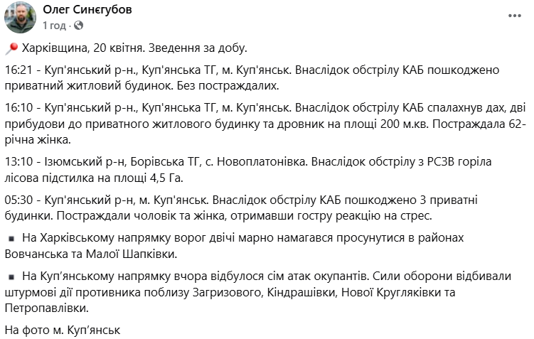 Обстріл Харківщина