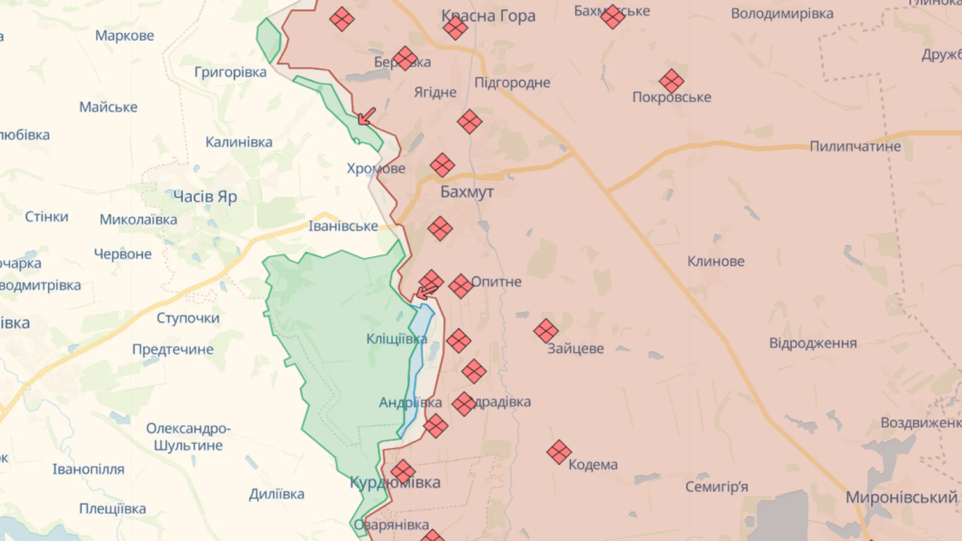 Карта бойових дій в Україні онлайн сьогодні, 14.11.2023 — DeepState, Liveuamap, ISW