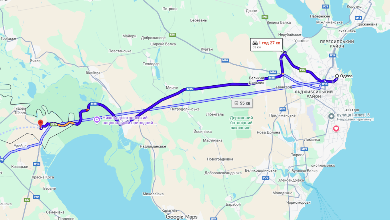 Затори до Молдови на трасі Одеса-Рені