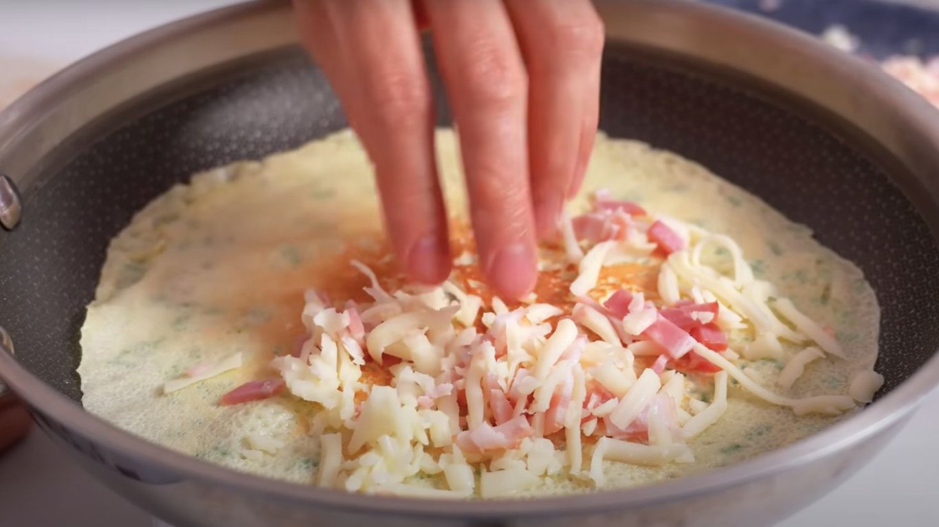 рецепт завтрака с начинкой 