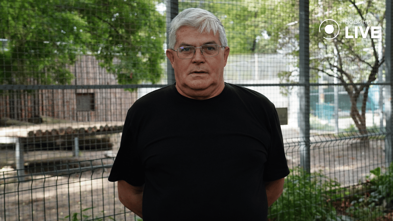 Director of Odessa Zoo Ihor Bilyakov. Photo: News.LIVE/Yulia Braslavska