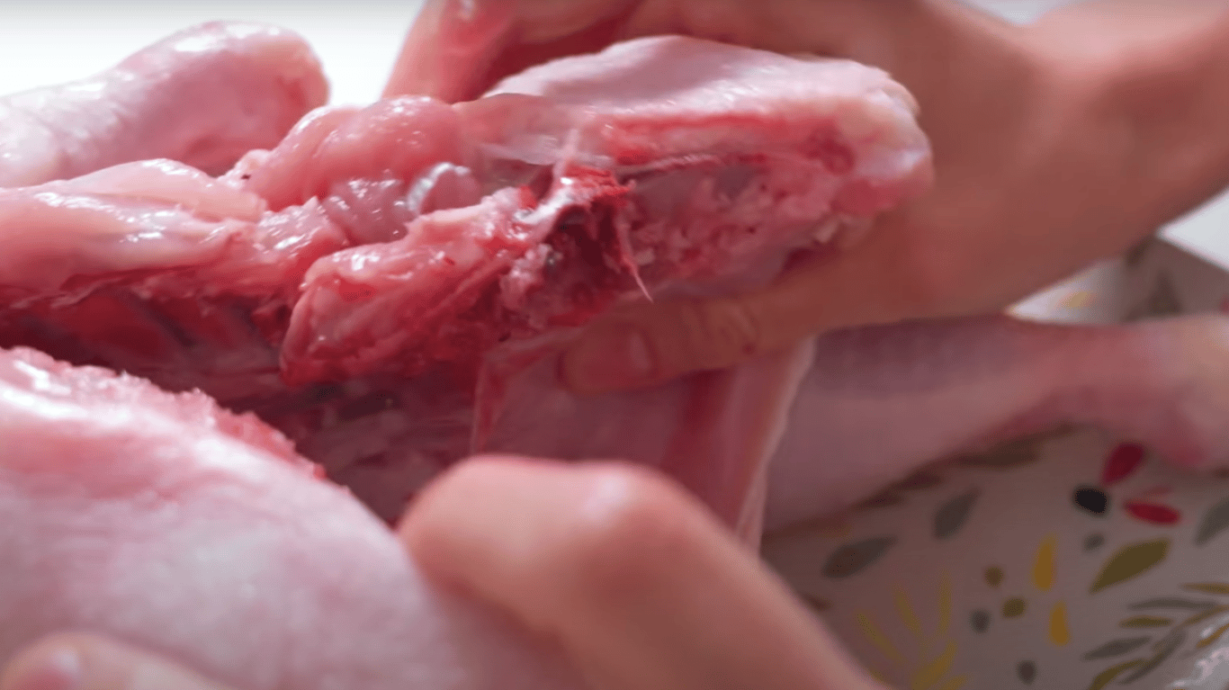 як вирізати хребет курки 