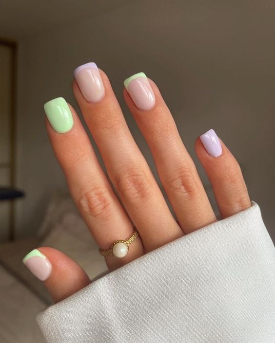 Комбинирование френча с приглушенными тонами