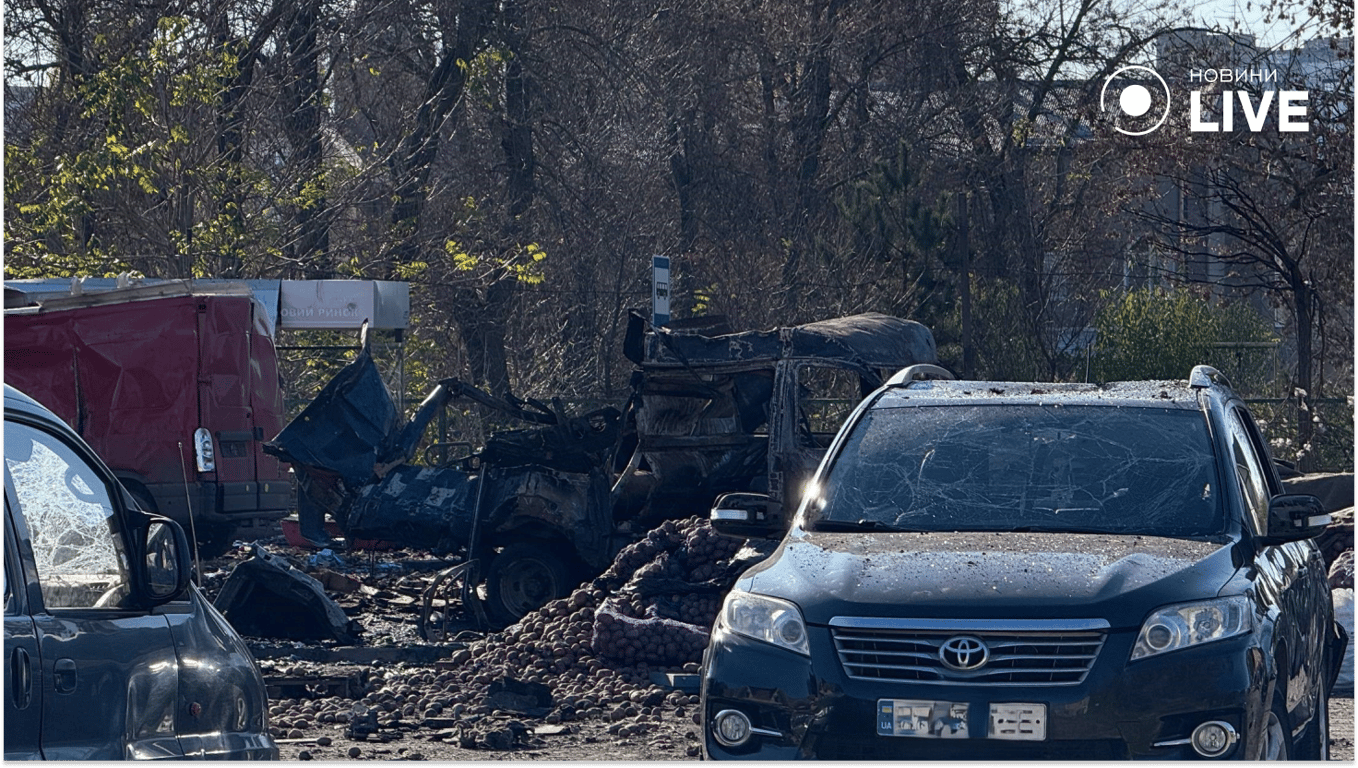 Атака на ринок у Чорноморську