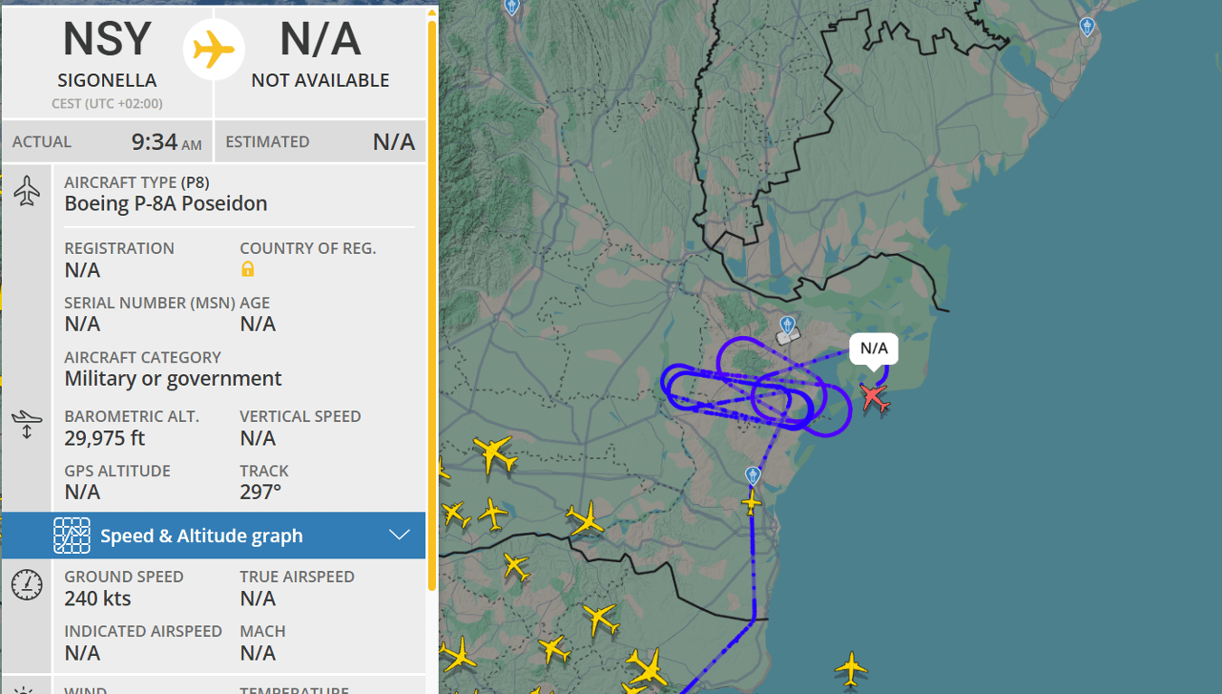 Розвідник над морем — США моніторять ситуацію біля Одещини - фото 1