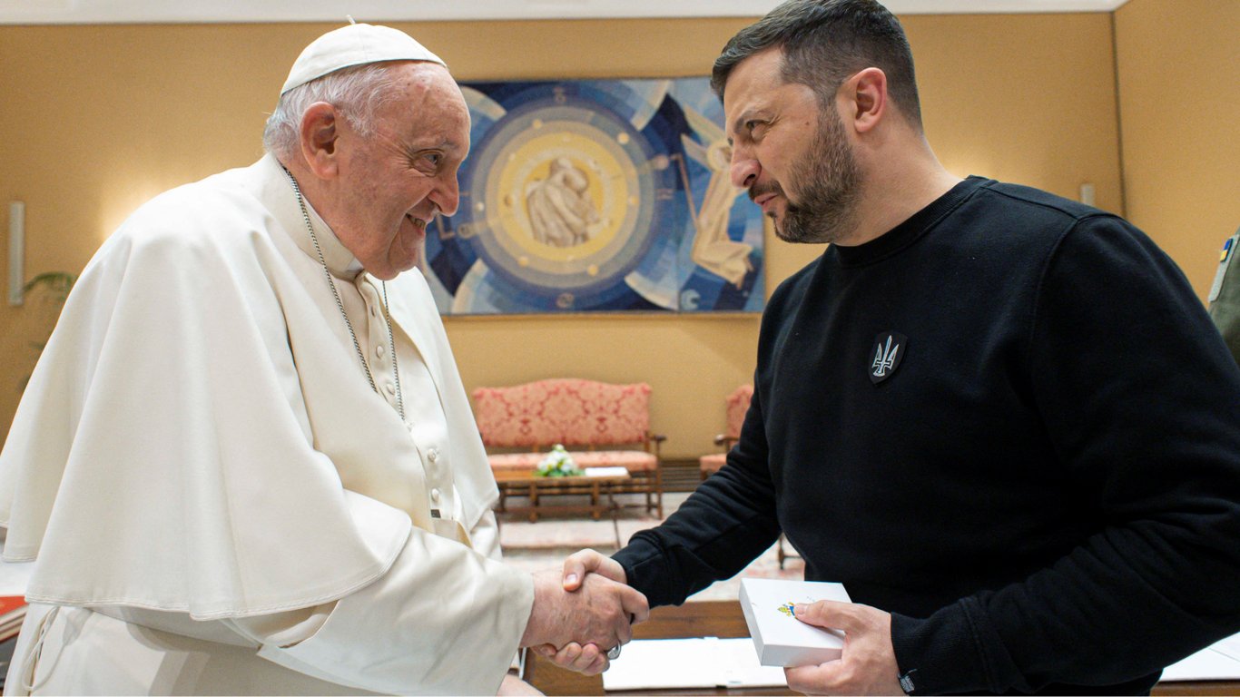 Зеленський сказав, чи може Папа Франциск бути посередником між РФ і Україною