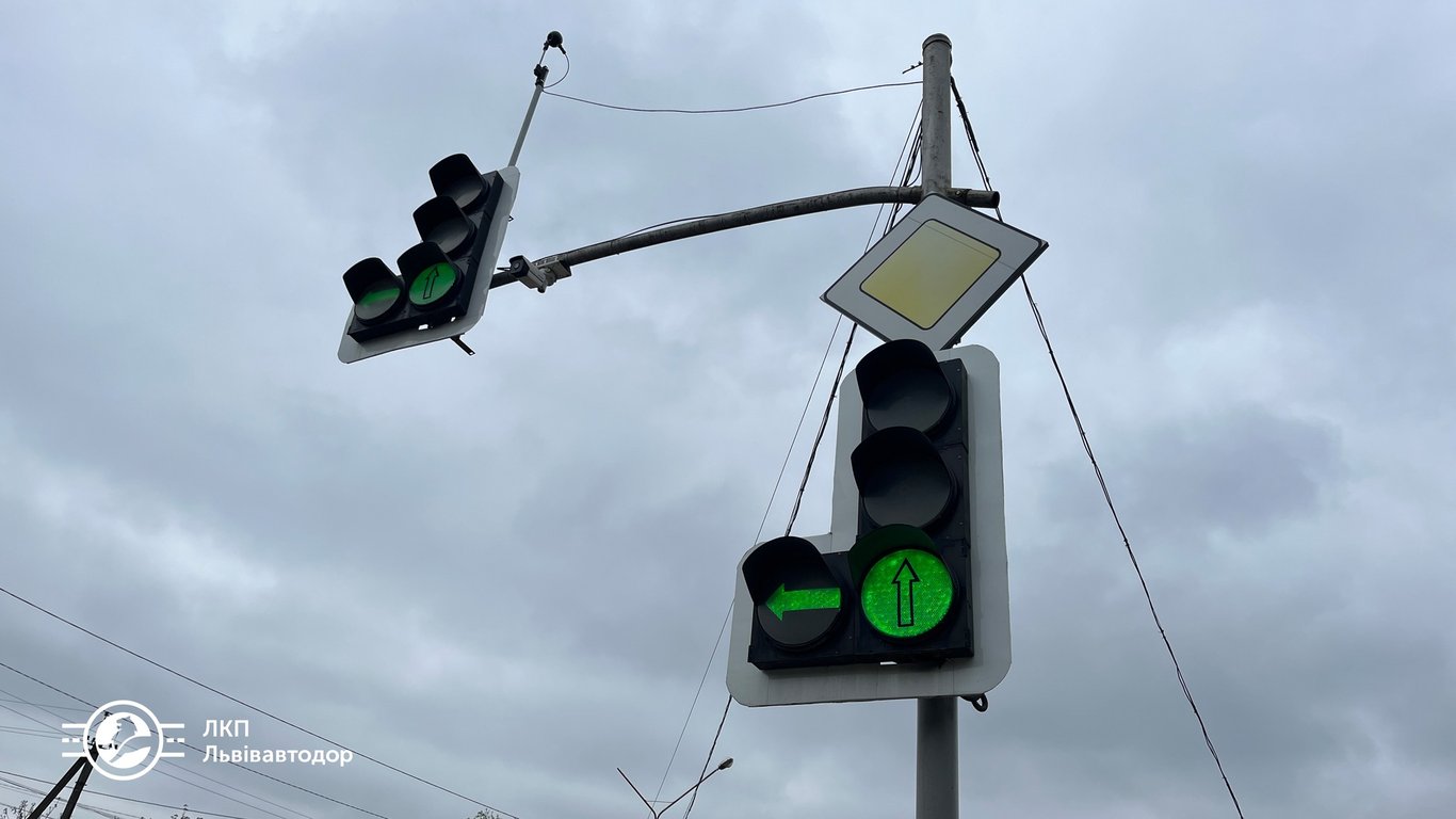Первый "смарт-перекресток" во Львове. Фото: ЛКП "Львовавтодор"