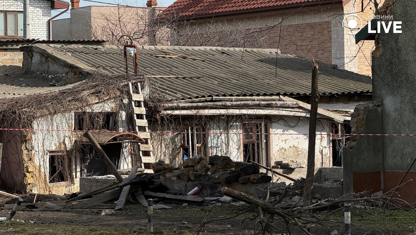 2 березня дрон РФ влучив по Одесі