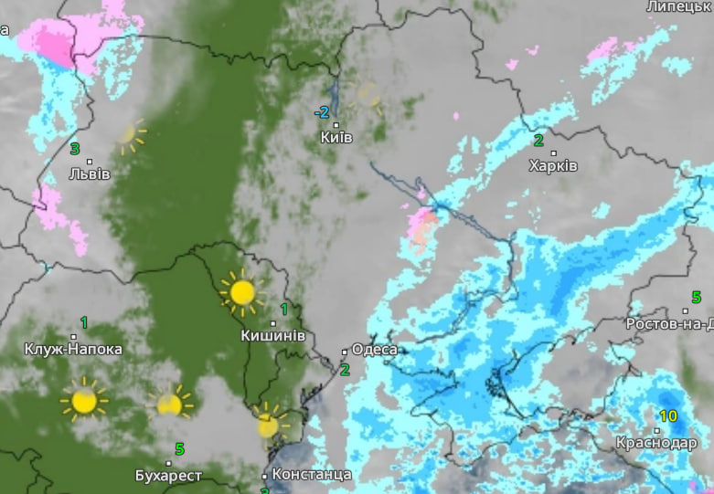 Прогноз погоди в Україні на 22 грудня