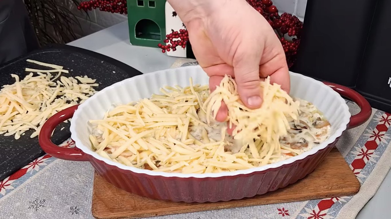 рцеепт жульєну з грибами та сиром