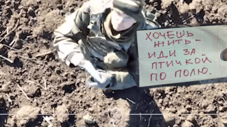Українські військові показали, як окупант здався в полон - 285x160