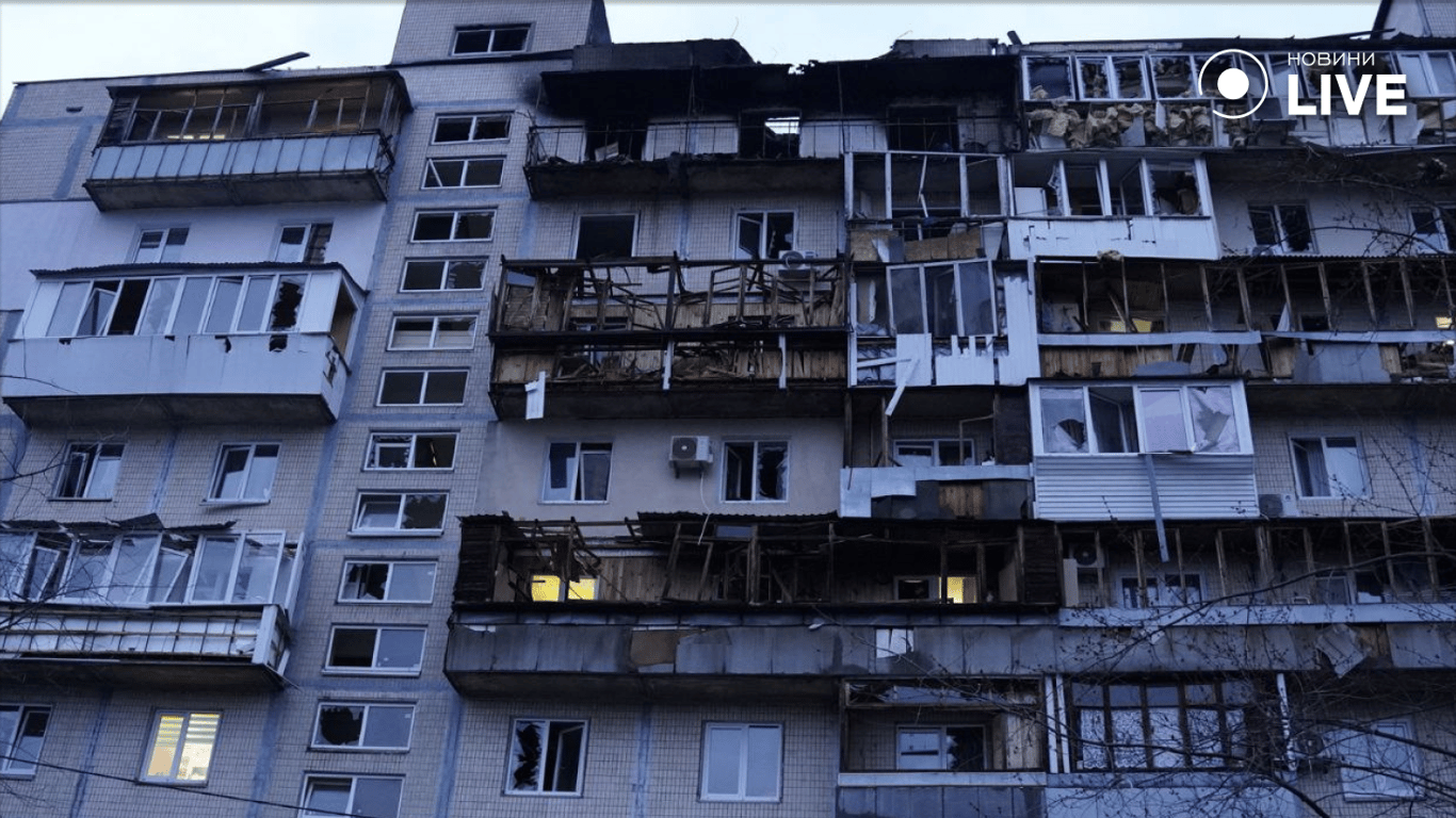 Наслідки обстрілу Києва 23 березня