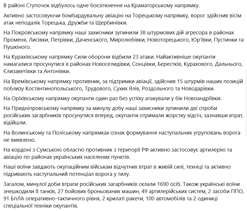 ситуация на фронте 20 ноября