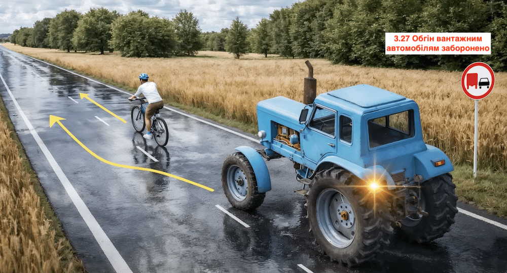 Тест ПДР: чи дозволений обгін