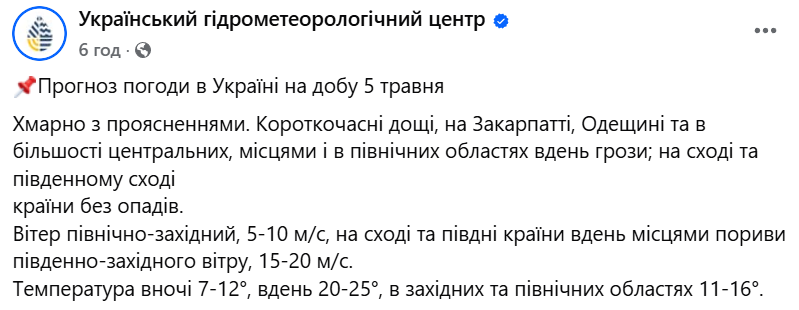погода в Україні