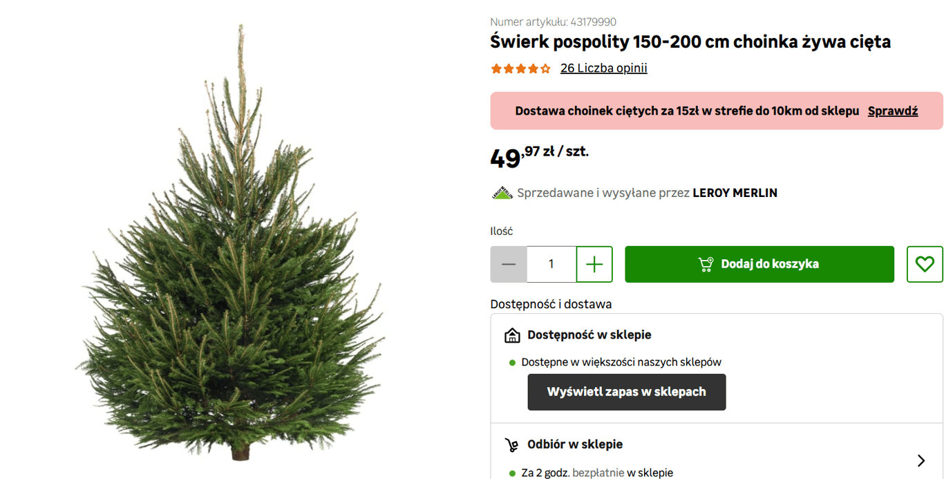 Ціни на ялинки