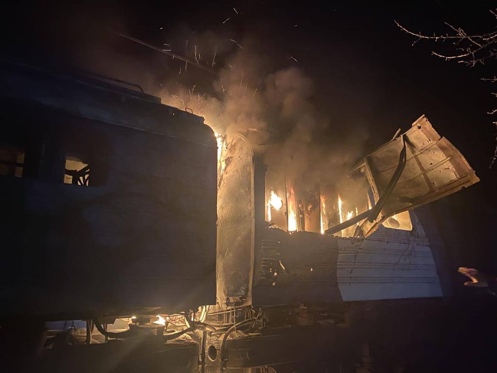 Обстріл поїзда на Харківщині 14 березня