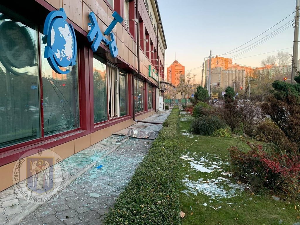 Шевченківський район Києва після падіння уламків БпЛА 3 листопада