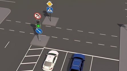 Тест ПДР на уважність — куди може їхати біле авто - 285x160