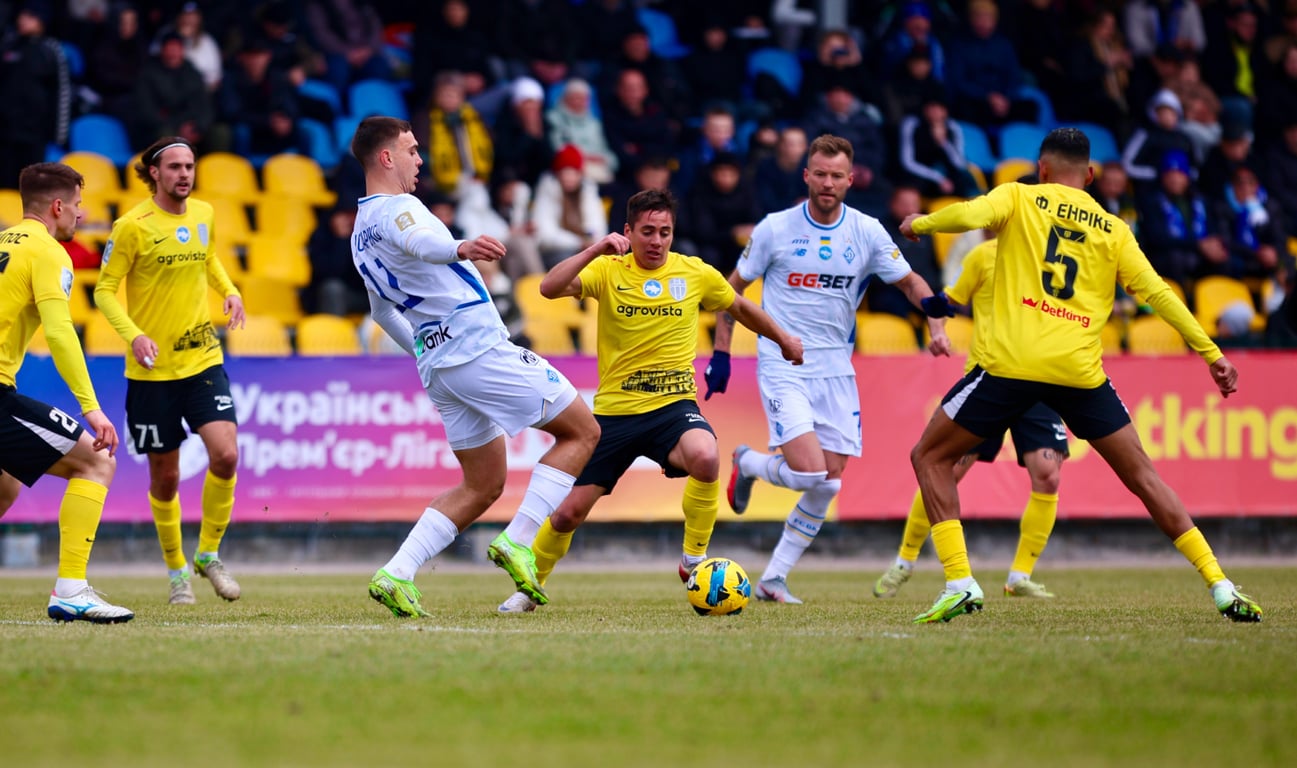 Матвей Пономаренко в матче против Александрии 19 марта 2026 года