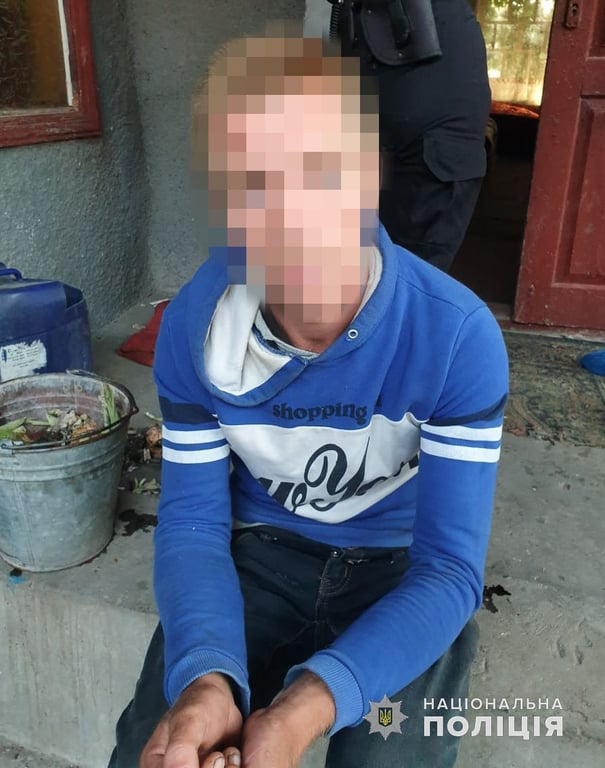 Підозрюваний у вбивстві. Фото: ГУНП в Одеській області