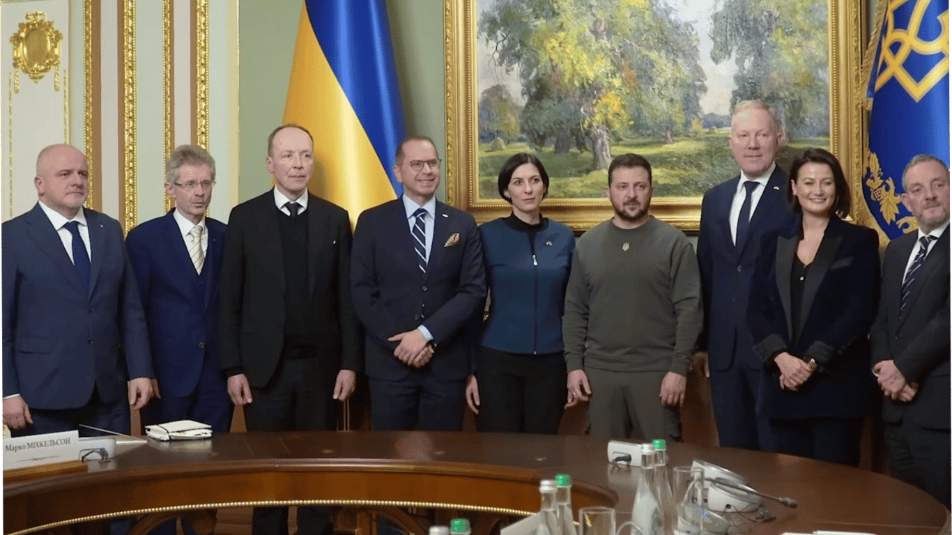 Зеленский провел встречу со спикерами парламентов шести иностранных государств