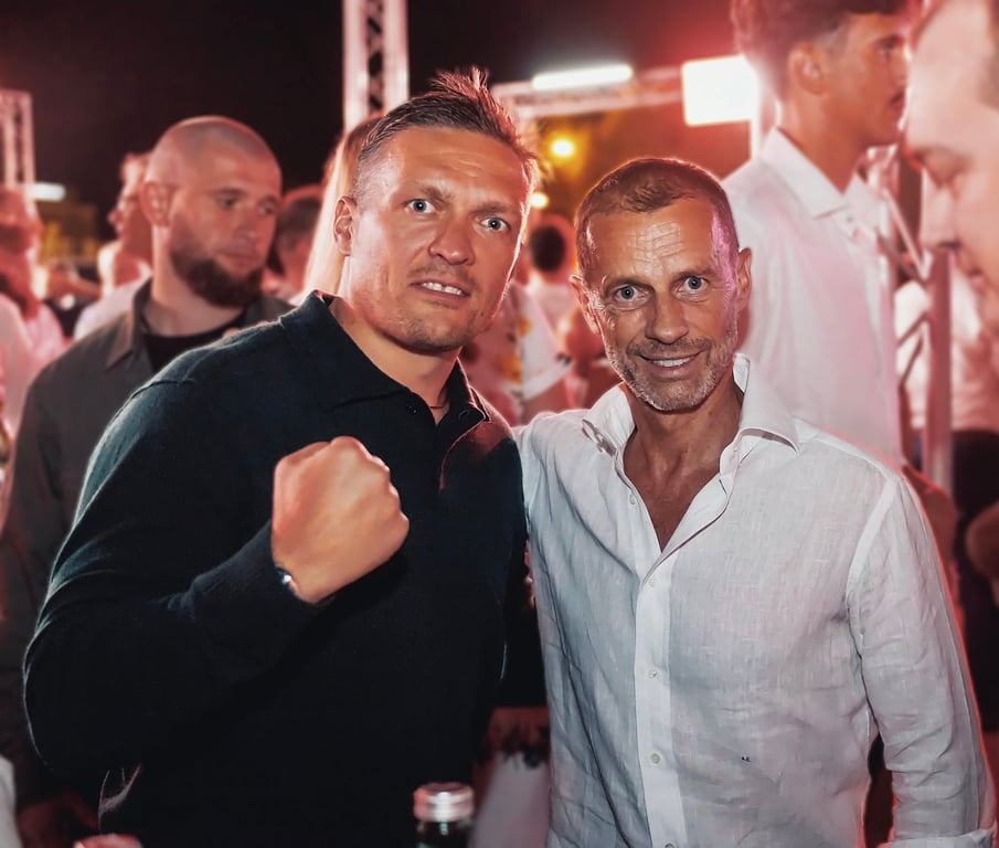Александр Усик и Александер Чеферин