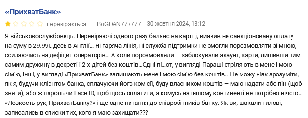 ПриватБанк скарги