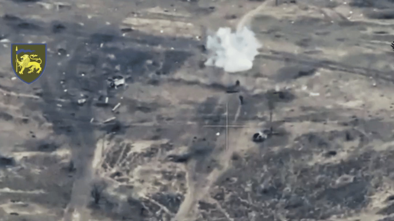 Ингулецкая бригада показала кадры уничтожения оккупантов дронами