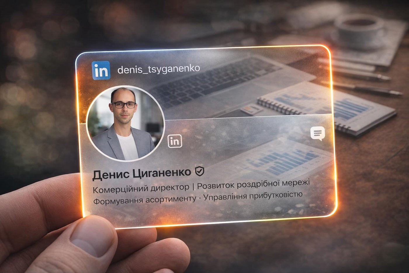 3D-візитівка, створена штучним інтелектом