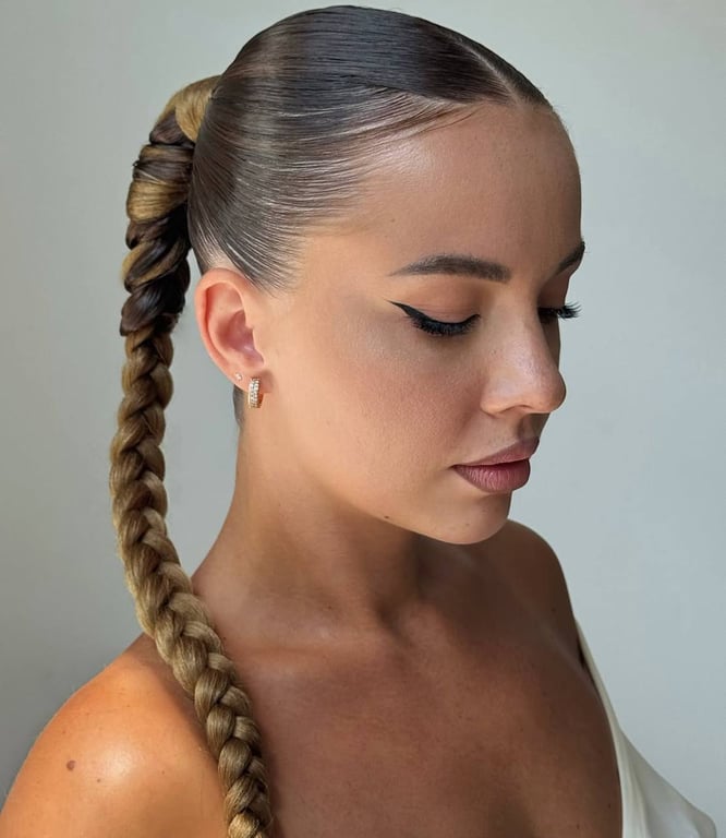 Плетене волосся має романтичний вигляд