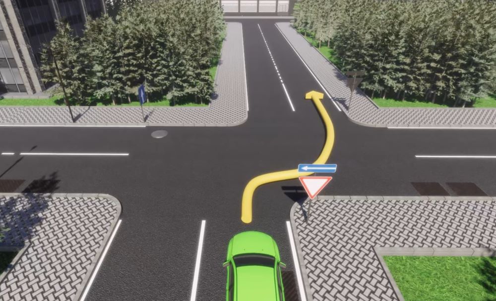 Тест проваливают 85% водителей - разрешен ли поворот на сложном перекрестке - фото 1