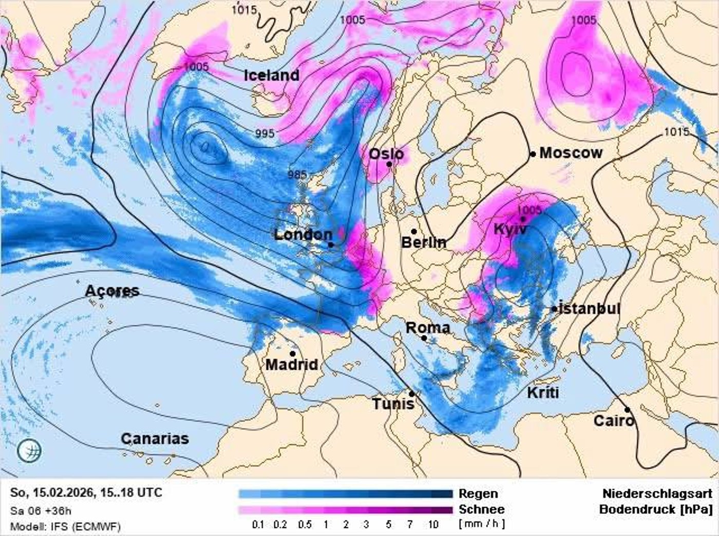 Погода в Україні на 15 лютого