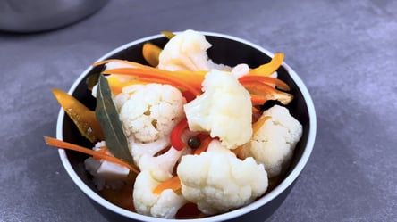 Хрустящая маринованная цветная капуста за сутки — вместо салата - 285x160