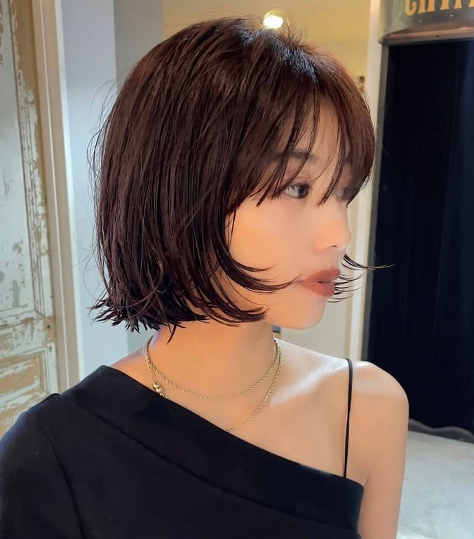 The wet hair effect is gaining popularity