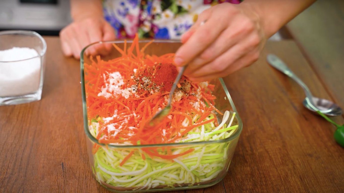 рецепт кабачков по-корейски