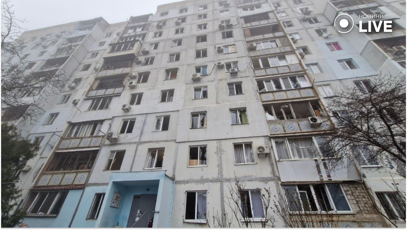 Дом в Одессе после прилета