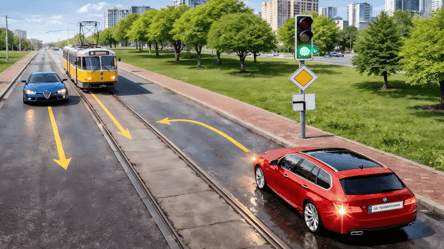 Тест ПДР на перехресті — кому має дати дорогу червоне авто - 290x160