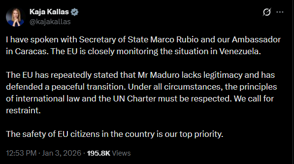 ЕС отреагировал на удары США по Венесуэле и назвал приоритет - фото 1