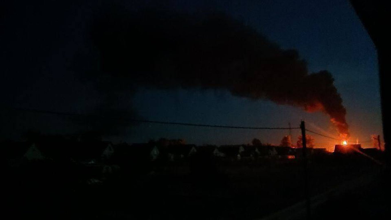 Взрыв на электроподстанции в городе Погар Брянской области