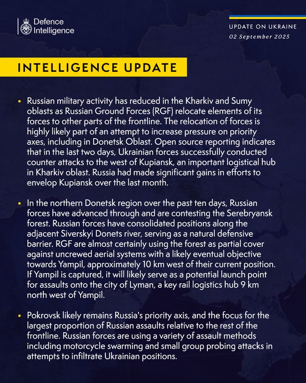 Розвідка Британії пояснила наступ росіян на Серебрянський ліс - фото 2