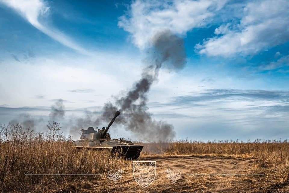 Танк українських військових на фронті