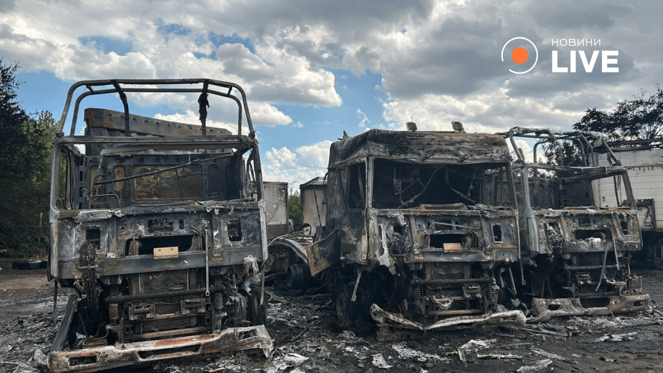 Знищені авто в Запоріжжі
