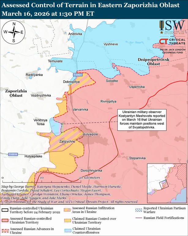 Бойові дії карта на фронті