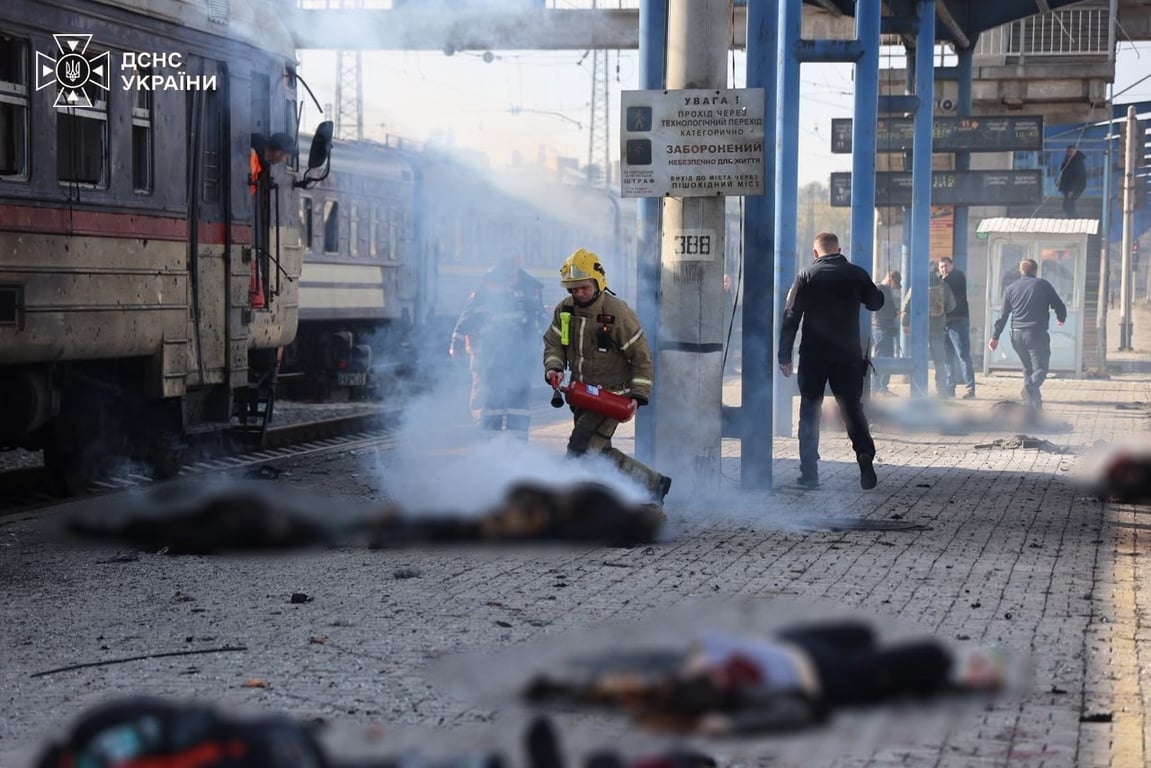 Обстріл вокзалу в Дніпрі 29 жовтня