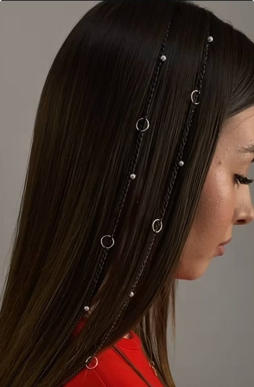 Hair jewelry has taken on a new form