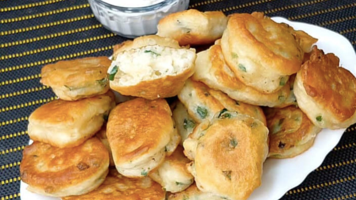 рецепт оладок з зеленою цибулею