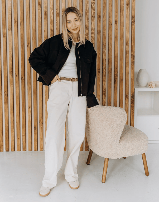 Катерина Репяхова показала, як стилізувати білі джинси